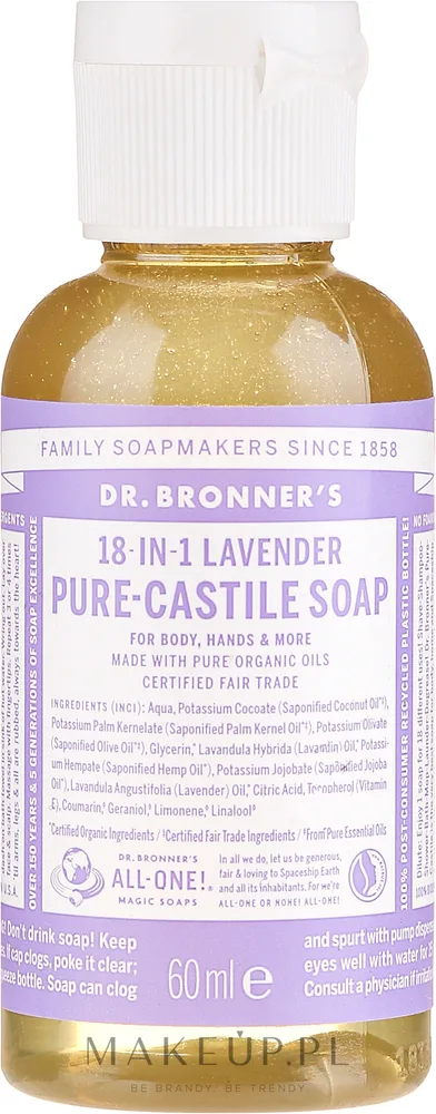 Жидкое мыло Dr. Bronner's 18-in-1 Pure Castile лаванда, 475 мл