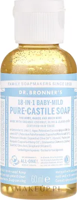 Жидкое мыло детское Dr. Bronner’s 18-in-1 Pure Castile Soap Baby-Mild, кастильское, без аромата, 240 мл