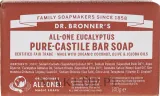 Мыло кусковое Dr. Bronner’s Pure Castile Bar Soap Eucalyptus, кастильское, с маслом эвкалипта, 140 г — фото 1