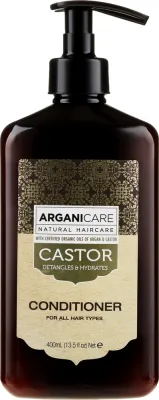 Кондиционер с касторовым маслом для ослабленных волос Arganicare Castor Oil Conditioner, 400 мл