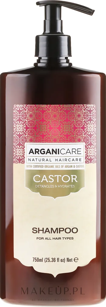 Шампунь Arganicare Castor Oil для ускорения роста волос с касторовым маслом