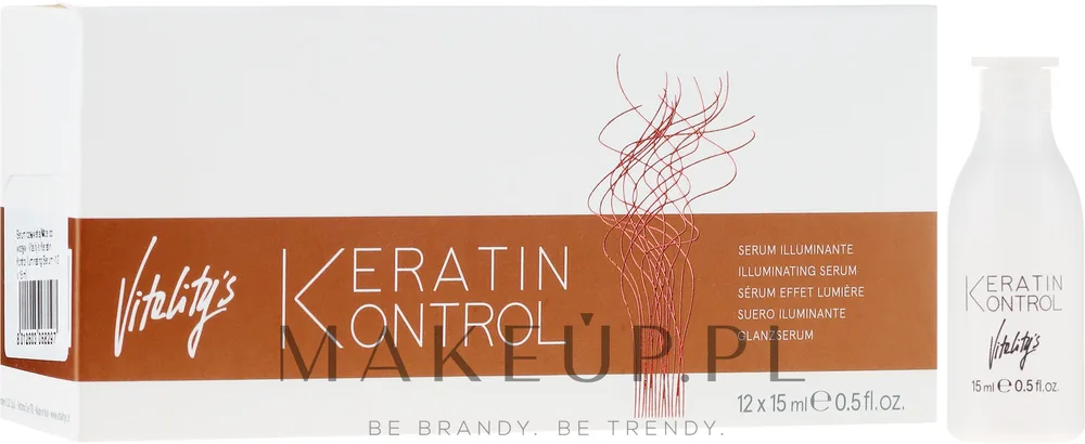 Осветляющая сыворотка для волос Vitality's Keratin Kontrol Illuminating Serum, 12 x 15 мл