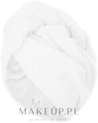 Полотенце-тюрбан для волос MAKEUP белое, из хлопка, 68 x 26 см