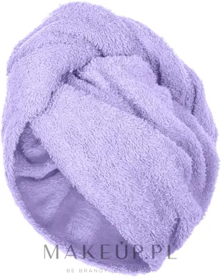 Полотенце-тюрбан для волос MAKEUP Hair Towel фиолетовое, из мягкого материала