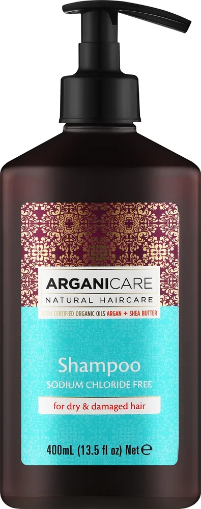 Шампунь Arganicare Shea Butter для сухих и повреждённых волос с маслом ши