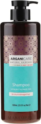 Шампунь Arganicare Shea Butter для сухих и повреждённых волос с маслом ши, 1000 мл