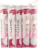 Cleanic Pure Effect набор ватных дисков 5 x 125 шт, хлопковые диски для снятия макияжа и тоника, двусторонняя фактура — фото 1