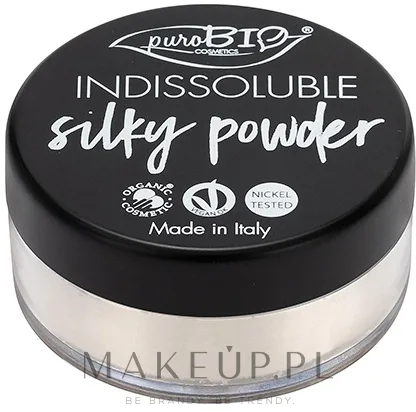 Рассыпчатая шелковистая пудра PuroBio Cosmetics Indissoluble Silky Powder, 8 г
