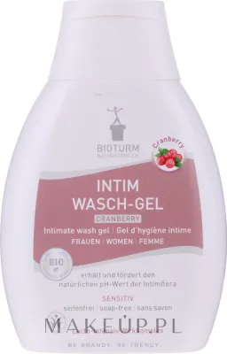 Bioturm Intim Cranberry Cleansing Gel No. 91 гель для интимной гигиены с клюквой 250 мл, гель для интимной гигиены с молочной кислотой, мягкое средство для ежедневного ухода