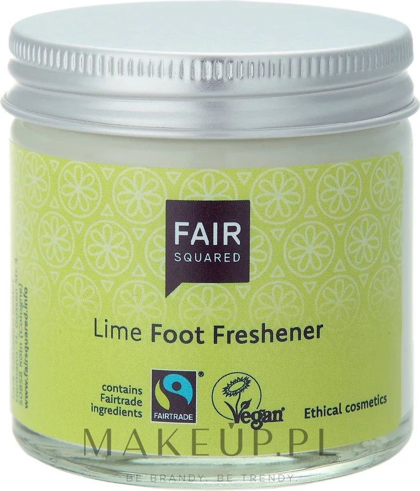 Fair Squared Lime Foot Freshener крем для ног освежающий с лаймом веганский аргановое масло шалфей уход за стопами 50 мл