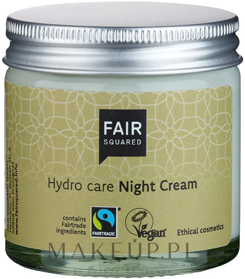 Крем для лица Fair Squared Hydro Care ночной натуральный веганский 50 мл