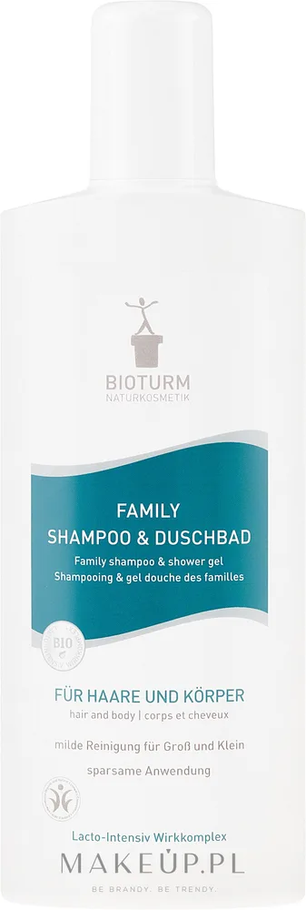 Шампунь и гель для душа Bioturm Family №20 для всей семьи с пшеничным протеином 500 мл