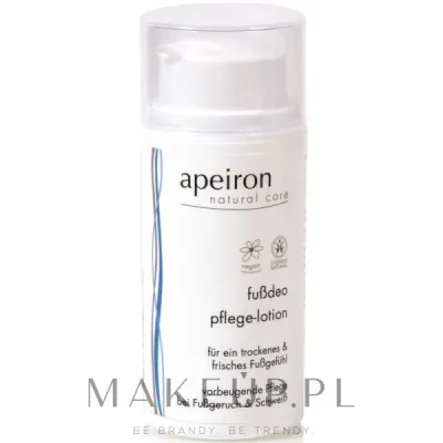Дезодорант для ног Apeiron Foot Deodorant Lotion в форме крема, для ежедневного применения, 30 мл