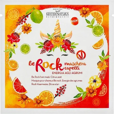 Маска для волос MaterNatura Organic Citrus Energy органическая, цитрусовые масла, кокос и масло ши, питание и блеск, 25 мл