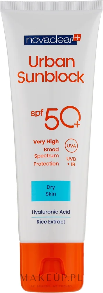 Крем для лица солнцезащитный Novaclear Urban Sunblock SPF50 для сухой кожи 40 мл
