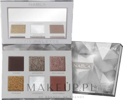 Палетка теней для век Nabla Cutie Collection Palette Platinum 6 оттенков
