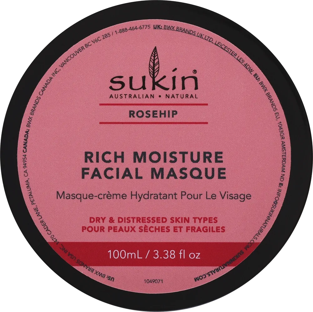 Маска для лица Sukin Rich Moisture Facial Masque интенсивно увлажняющая, для сухой кожи, 100 мл