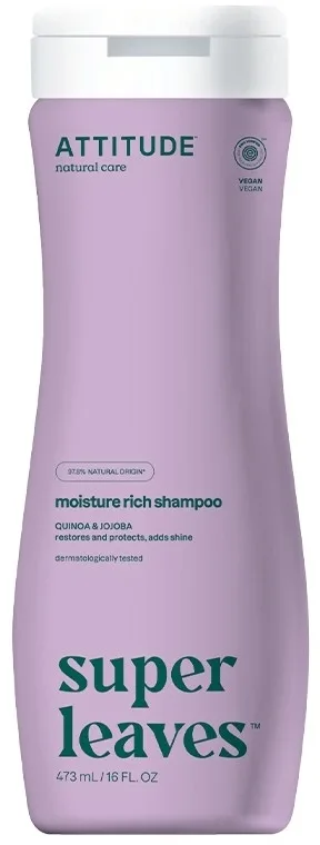 Шампунь Attitude Super Leaves Moisture Rich с киноа и жожоба 473 мл