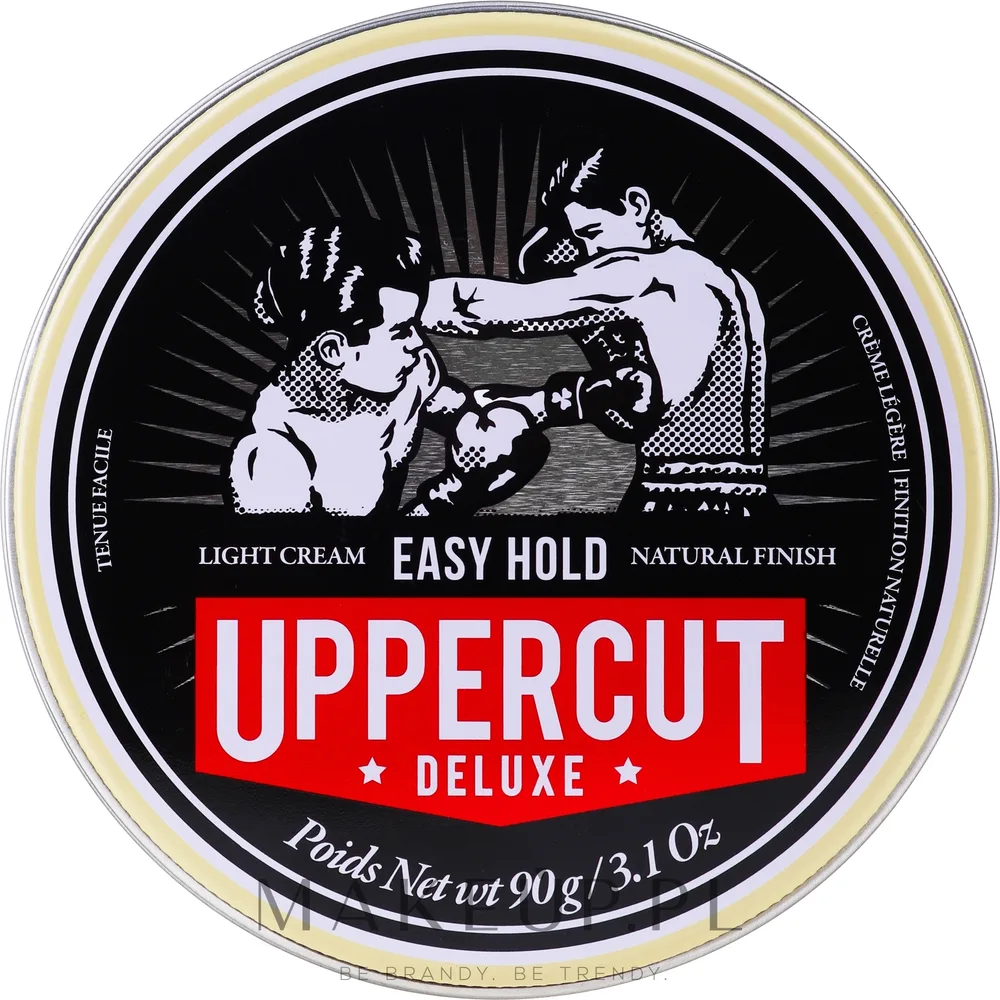 Крем для укладки волос Uppercut Deluxe Barbers Collection Easy Hold с натуральным эффектом, слегка матовый, 90 г