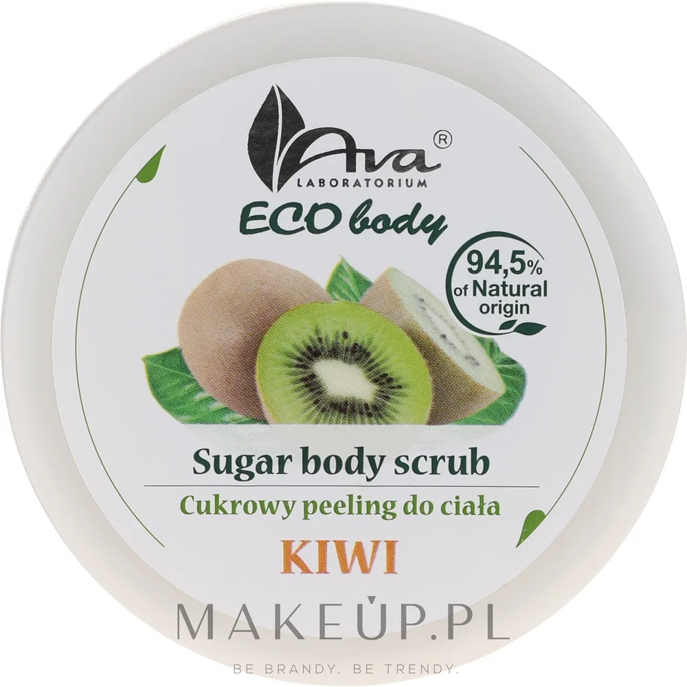 Скраб для тела Ava Laboratorium Eco Body Kiwi сахарный, с экстрактом киви, 250 мл