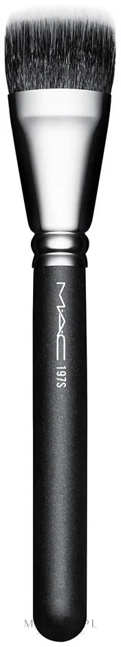Кисть для кремовых тональных основ MAC 197S Duo Fibre Square Brush квадратная, синтетический ворс