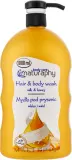 Мыло для душа для волос и тела Молоко и мёд с экстрактом алоэ Naturaphy Hair & Body Wash, 1000 мл — фото 1