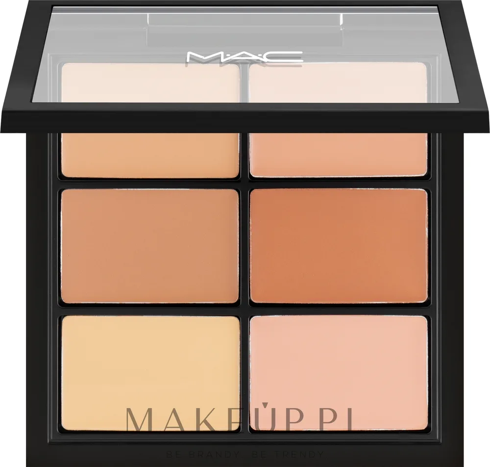 Палетка для контуринга лица MAC Studio Fix Conceal And Correct Palette, 6 оттенков корректоров, 6 г, оттенок Light
