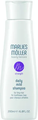 Шампунь для слабых волос Marlies Moller Strength Daily Mild Shampoo мягкий, для ежедневного применения, 200 мл