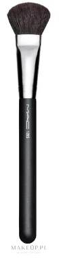 Кисть для румян MAC 128S Split Fiber Cheek Brush, смешанный ворс, ручная работа