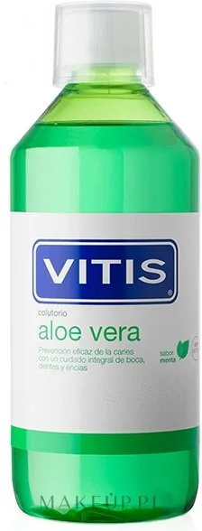 Ополаскиватель для полости рта Dentaid Vitis Aloe Vera Mouthwash, с алоэ вера, мятный, 1000 мл