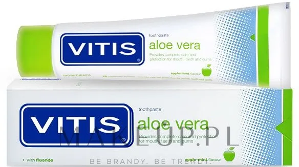 Зубная паста Dentaid Vitis Aloe Vera Toothpaste Apple-Mint Flavour, со вкусом яблока и мяты, с алоэ, 100 мл