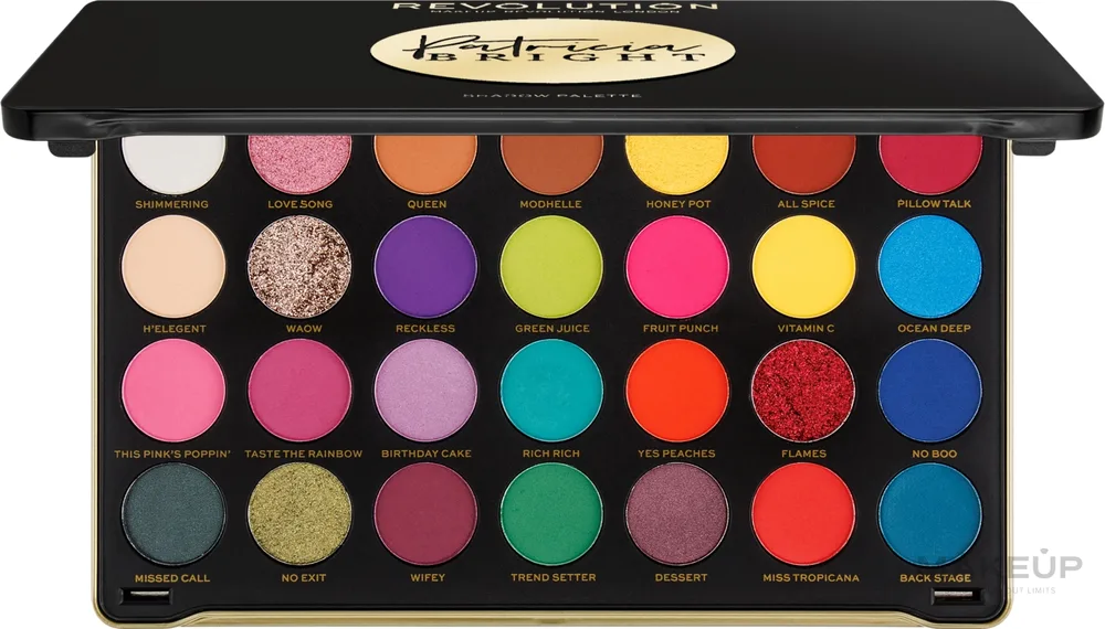 Палетка теней для век Makeup Revolution X Patricia Bright Eyeshadow Palette, оттенок Rich In Life