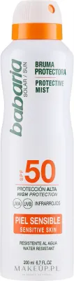 Спрей солнцезащитный для тела Babaria Protective Mist SPF 50 для чувствительной кожи 200 мл