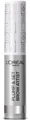 Сыворотка для бровей L'Oreal Paris Brow Artist Plump Set Serum укрепляющая, бесцветная, 4,9 мл