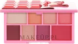 Палетка теней для век I Heart Revolution Eyeshadow Mini Chocolate Palette Cherry, розовые и красные оттенки, 10,2 г — фото 1