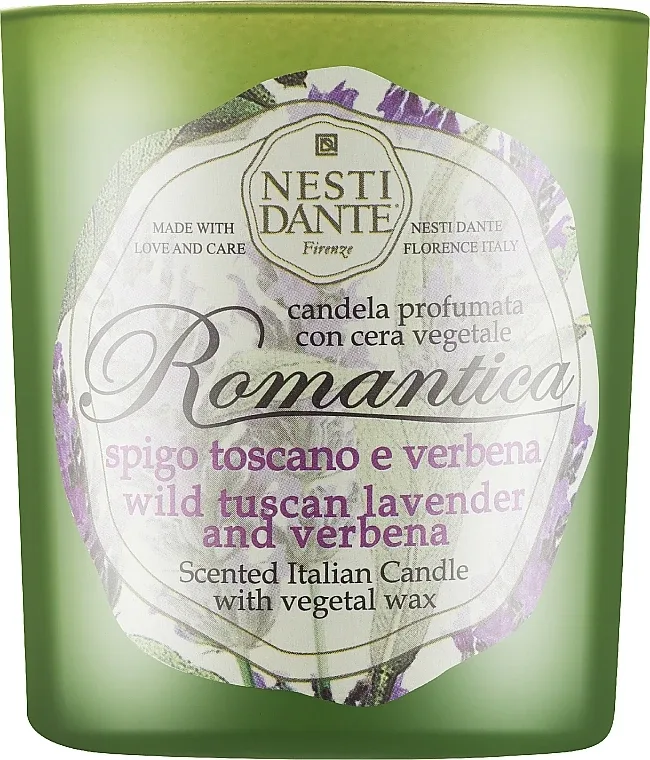 Ароматическая свеча Nesti Dante Romantica Tuscan Lavender & Verbena, 160 г