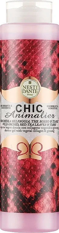 Гель для душа Nesti Dante Chic Animalier с растительным коллагеном и женьшенем, 300 мл