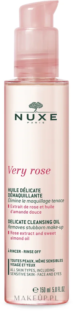 Масло для лица Nuxe Very Rose очищающее для снятия макияжа с розой для чувствительной кожи 150 мл