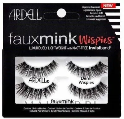 Накладные ресницы Ardell Faux Mink Demi Wispies, объёмные, чёрные, 4 шт
