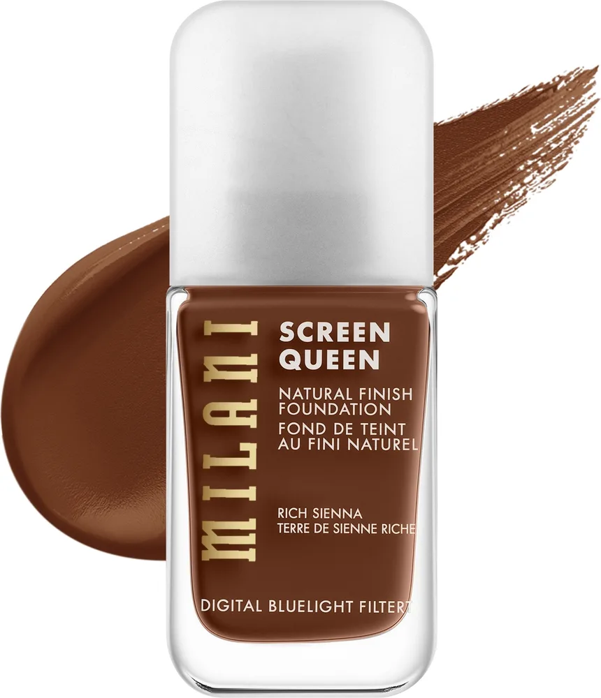 Тональная основа Milani Screen Queen Foundation, 30 мл, оттенок 520N - Rich Sienna