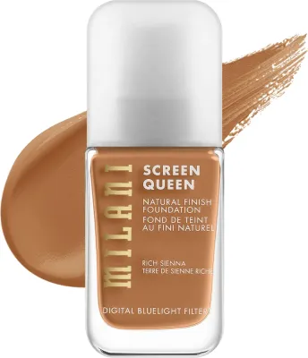 Тональная основа Milani Screen Queen Foundation, 30 мл, оттенок 430W - Toasted Tawny