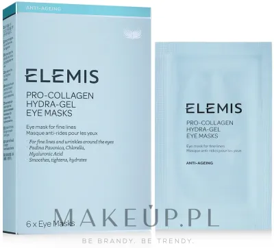 Гидрогелевые патчи под глаза Elemis Pro-Collagen Hydra-Gel Eye Mask с водорослями и планктоном, 6 шт