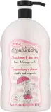 Детское мыло для душа Клубника с алоэ Naturaphy Strawberry & Aloe Vera Hair & Body Wash, 1000 мл — фото 1
