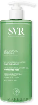 Освежающий гель для мытья тела, лица и волос SVR Spirial Déo-Douche дезодорирующий, 400 мл
