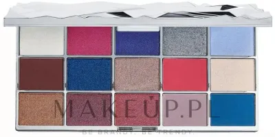 Палетка теней для век Makeup Revolution Glass Mirror Eyeshadow Palette, 15 оттенков, матовые и мерцающие, 16,5 г