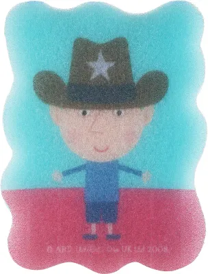 Губка для купания Suavipiel Ben &amp; Holly Bath Sponge детская, из мягкого материала, синяя, 1 шт