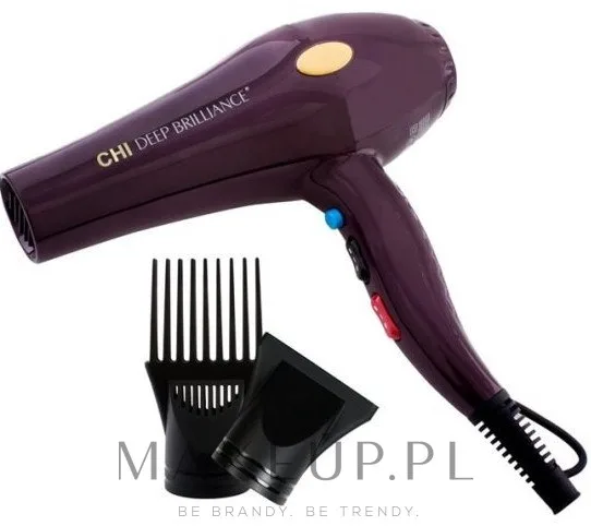 Фен для волос CHI Deep Brilliance Hair Dryer, 1875 Вт, с насадкой-гребнем и концентратором