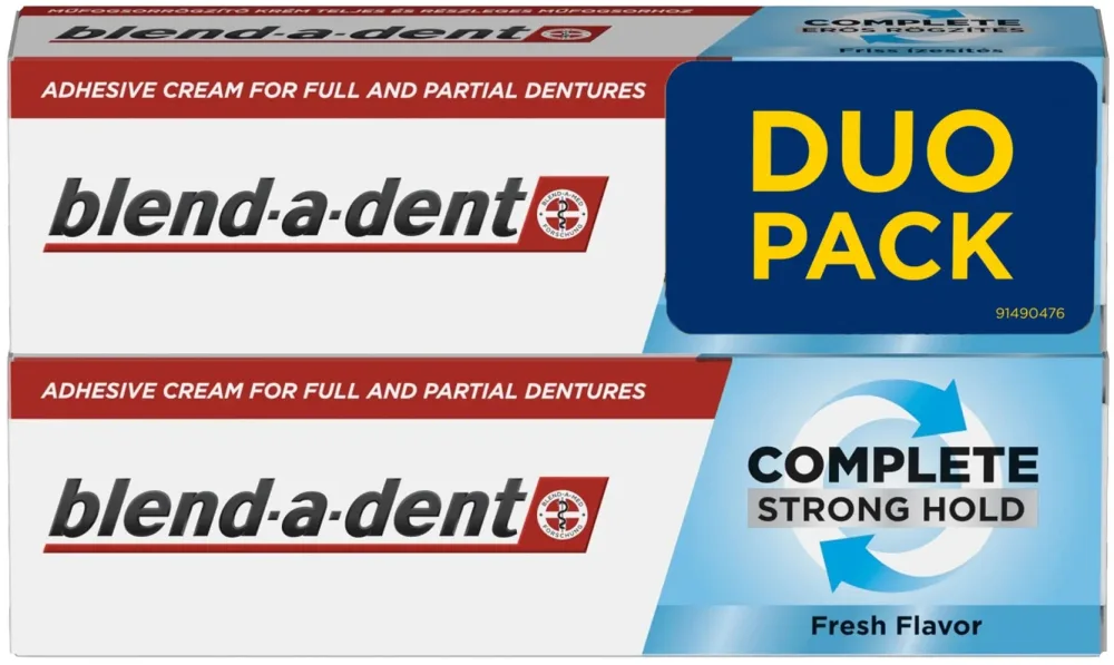 Крем для фиксации зубных протезов Blend-A-Dent Complete Strong Hold Fresh Flavor, 2 x 47 г