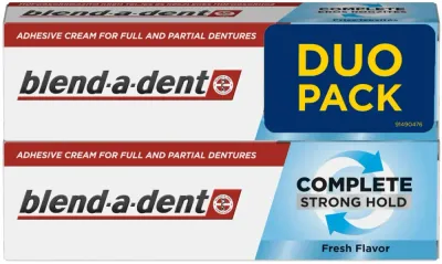 Крем для фиксации зубных протезов Blend-A-Dent Complete Strong Hold Fresh Flavor, 2 x 47 г