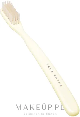 Щётка зубная Acca Kappa Vintage Collection Nylon Soft Toothbrush White, мягкая, с нейлоновой щетиной, белая, 1 шт